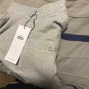 ALO Yoga Heather Gray Zip-Up Jacket